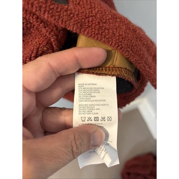 NWT Prana IncrediWool Overshirt Rust Heather / Red Size XL MSRP $175 Medium Slim - Picture 6 of 8